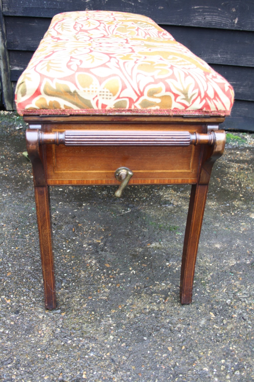 Mahogany Adjustable Duet Stool View V