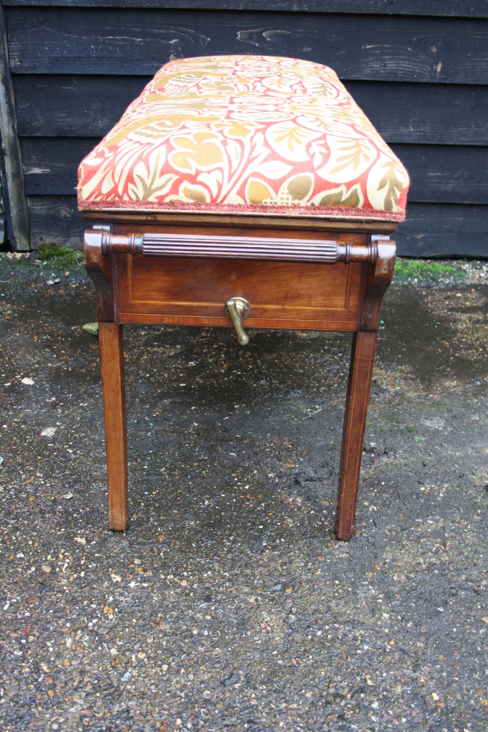 Mahogany Adjustable Duet Stool View VI