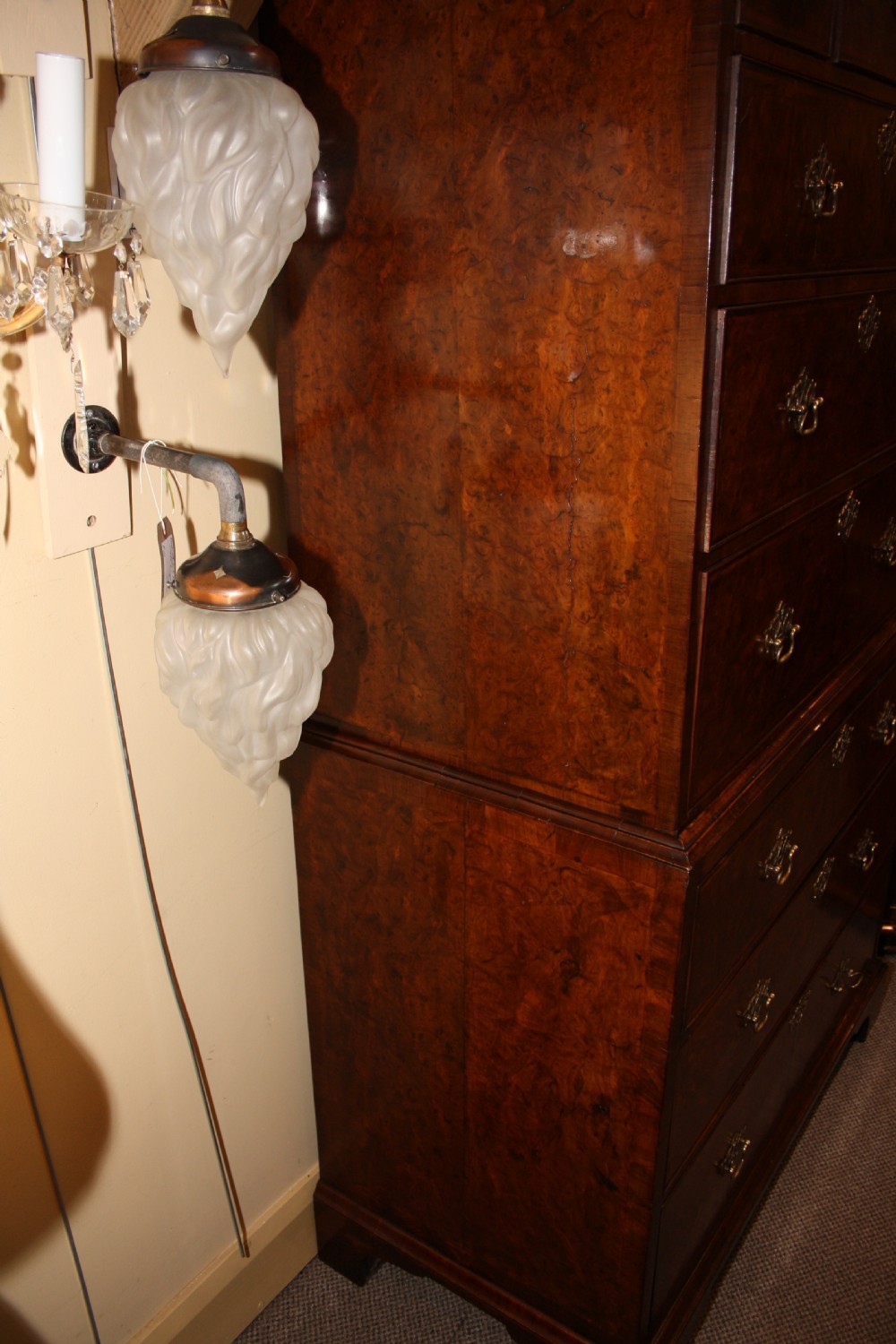 Burr Walnut Chest On Chest View IV