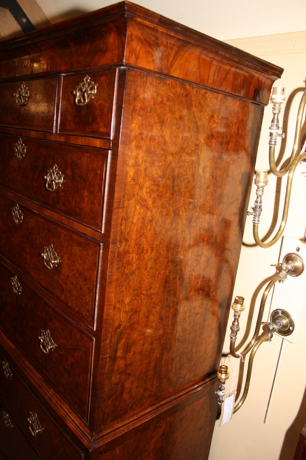 Burr Walnut Chest On Chest View V