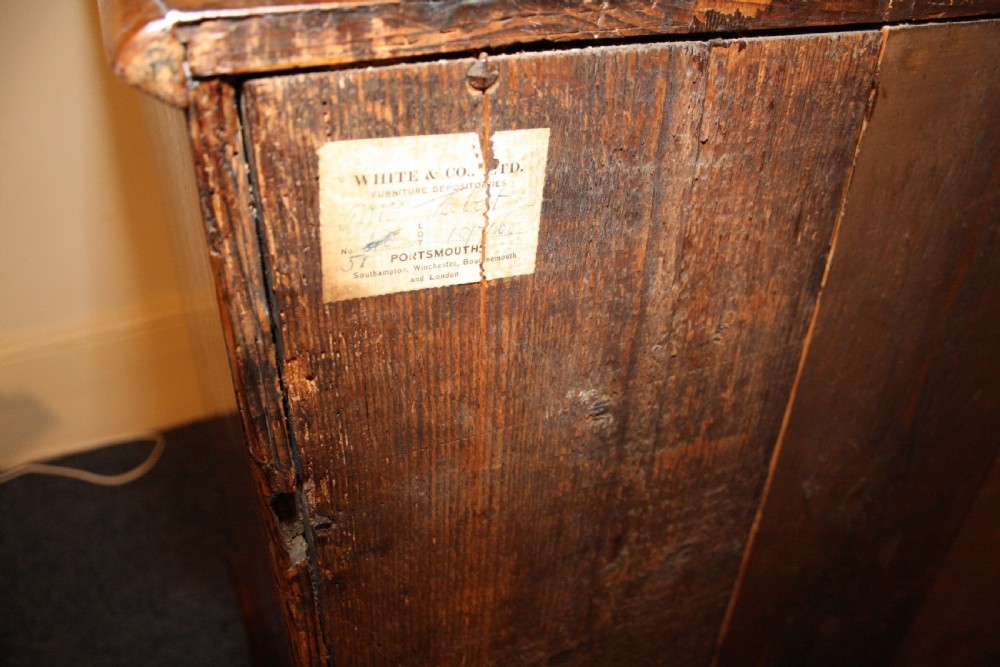 Early 18th century walnut chest of drawers View X