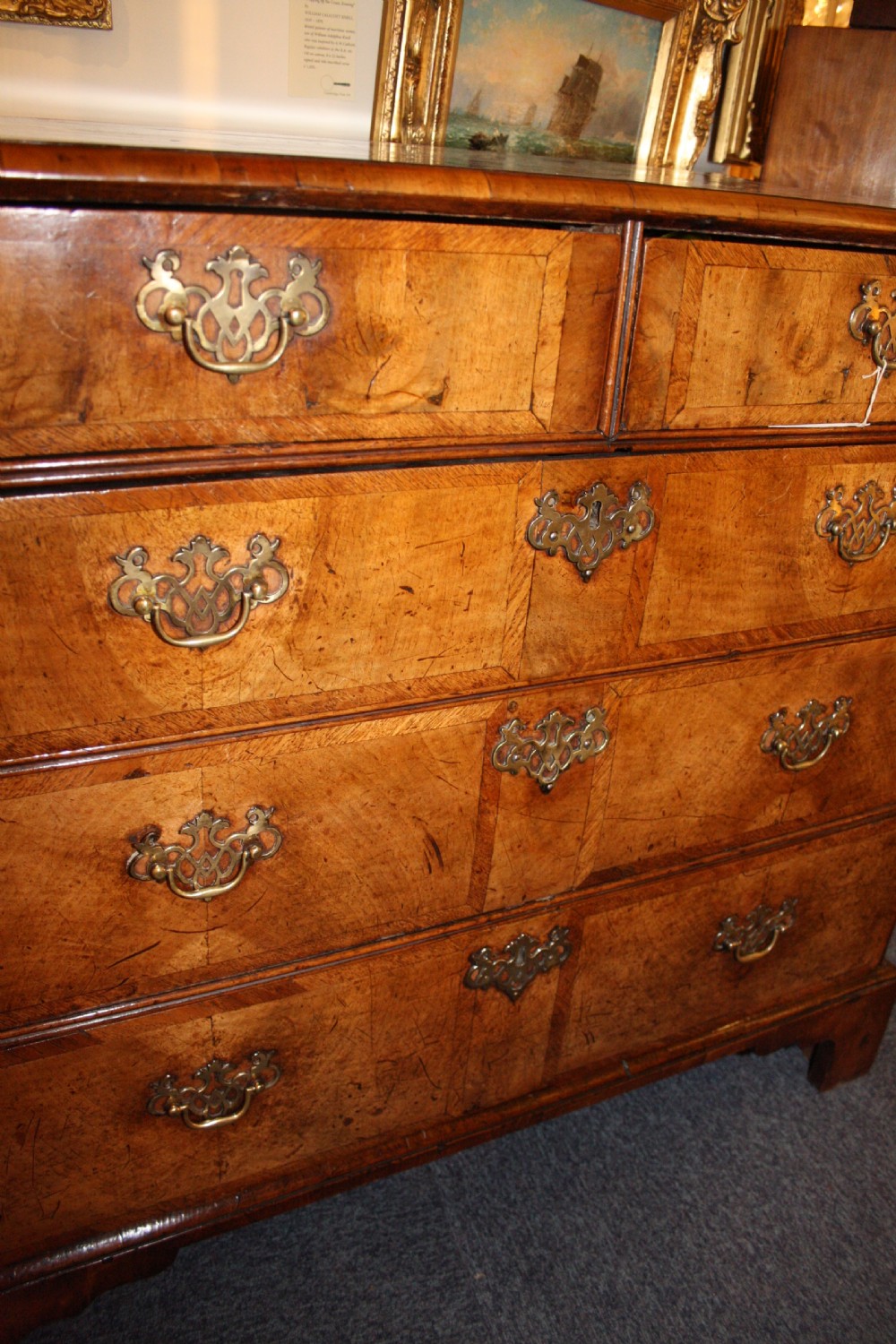 Early 18th century walnut chest of drawers View XI