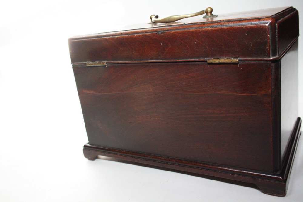Early Georgian mahogany tea caddy View V