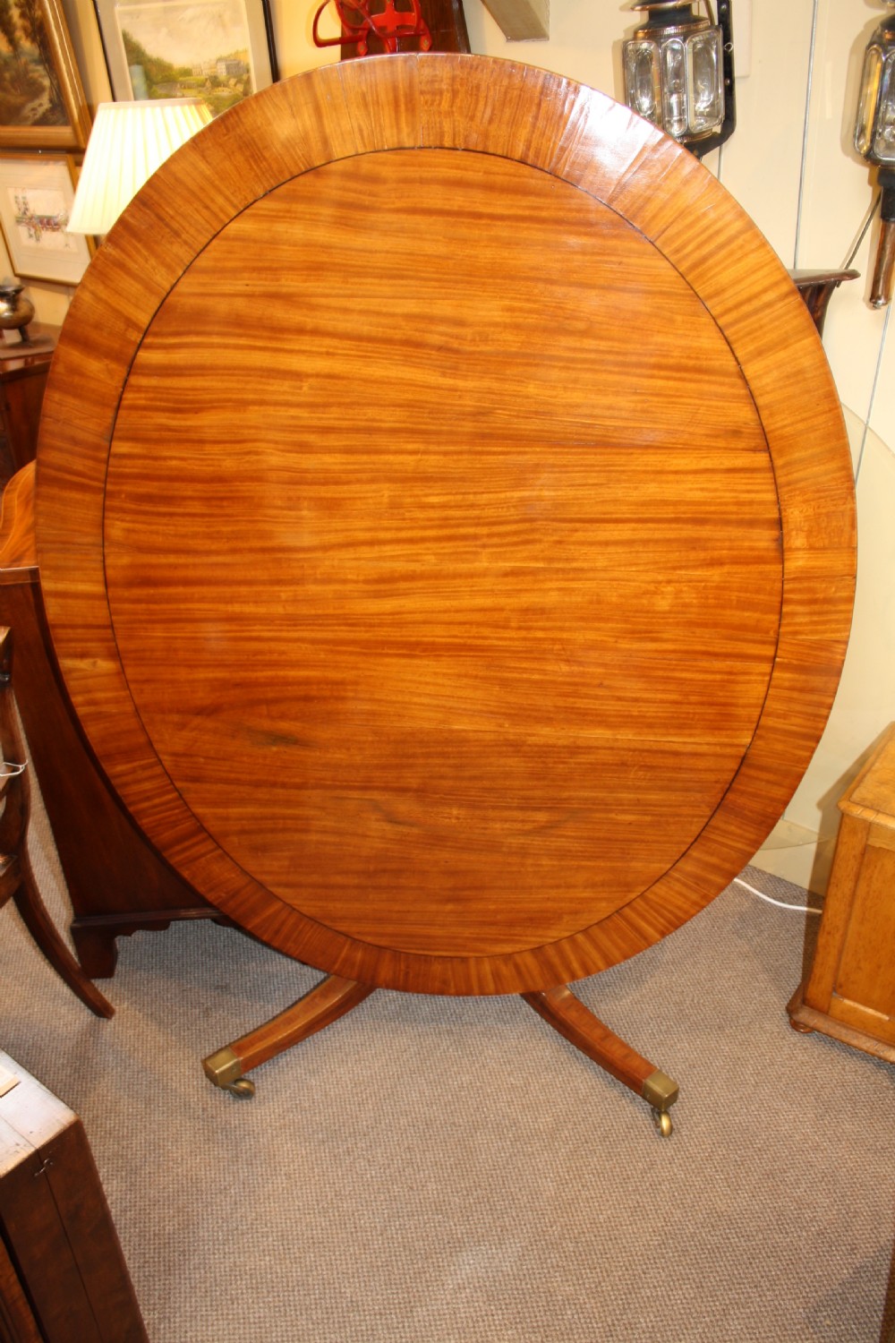 Regency Satinwood breakfast table View II