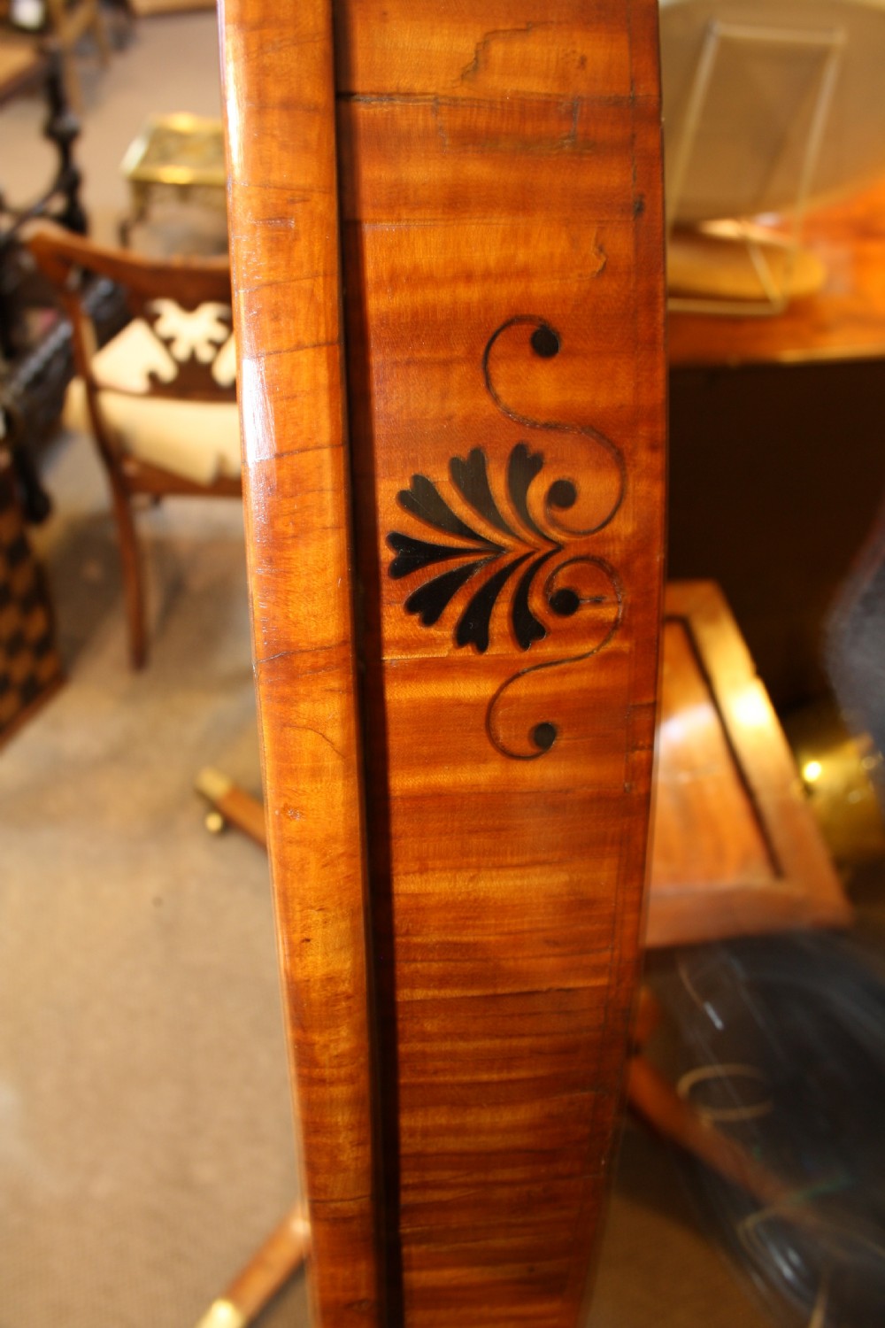Regency Satinwood breakfast table View III