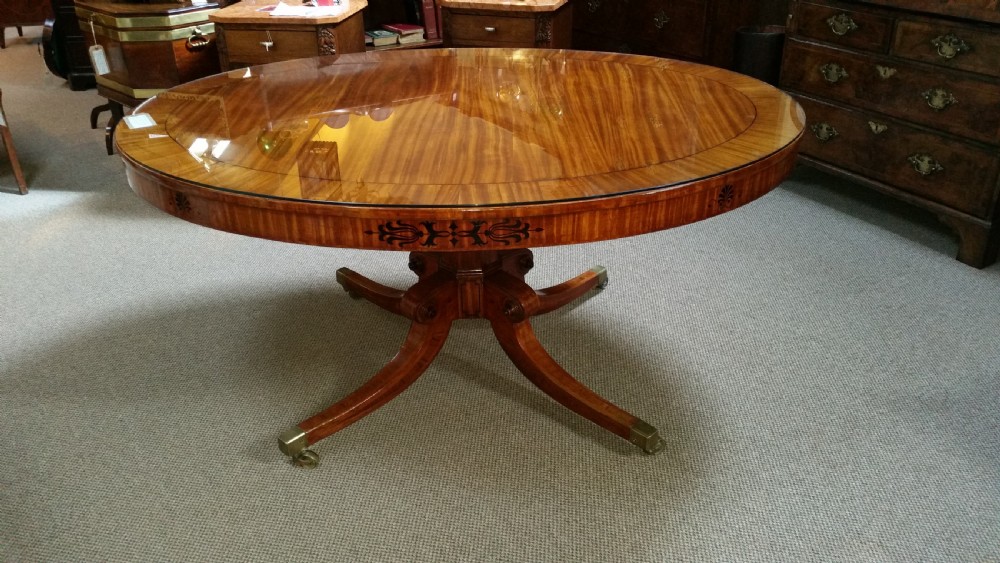 Regency Satinwood breakfast table View IV