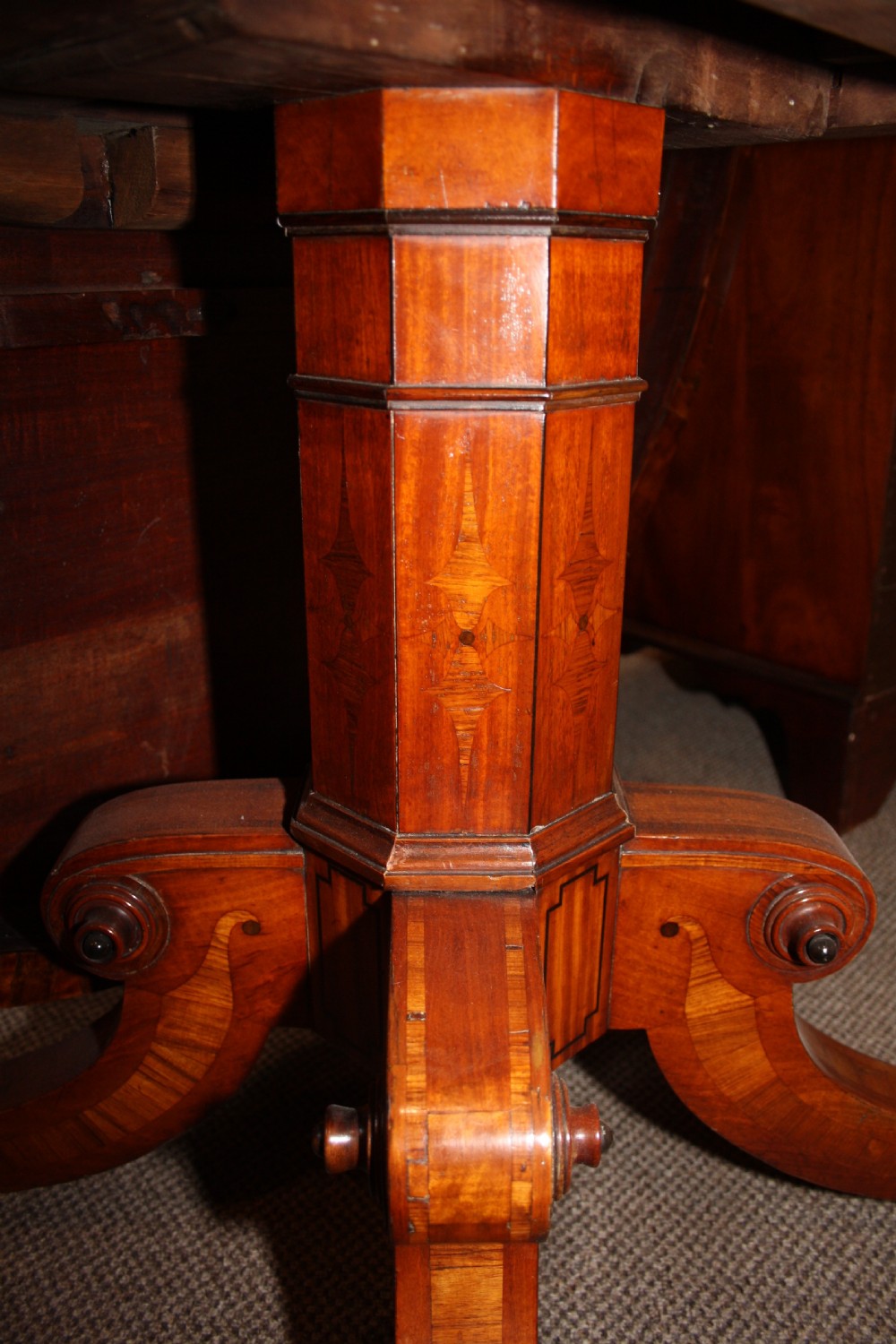 Regency Satinwood breakfast table View VIII