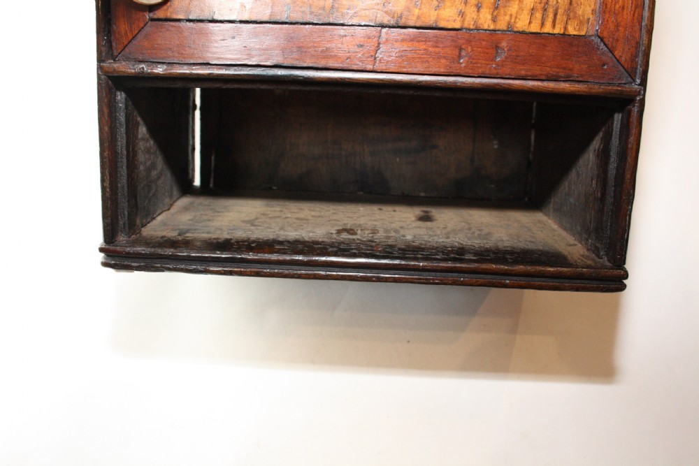Early 19th century oak salt box View V