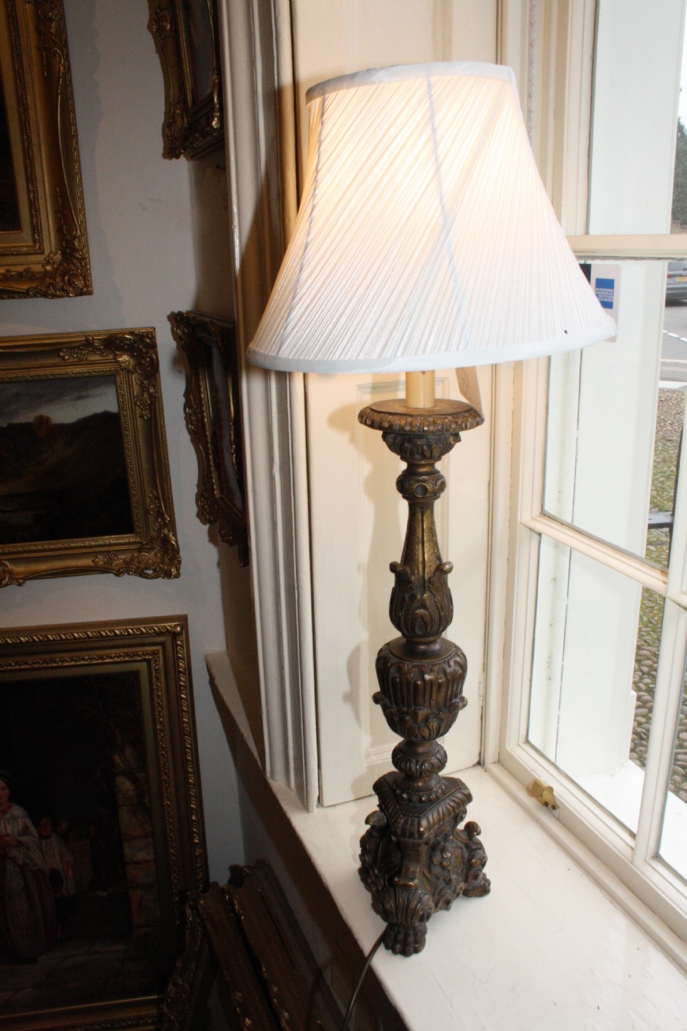 Late 19th century pair of lamps View II