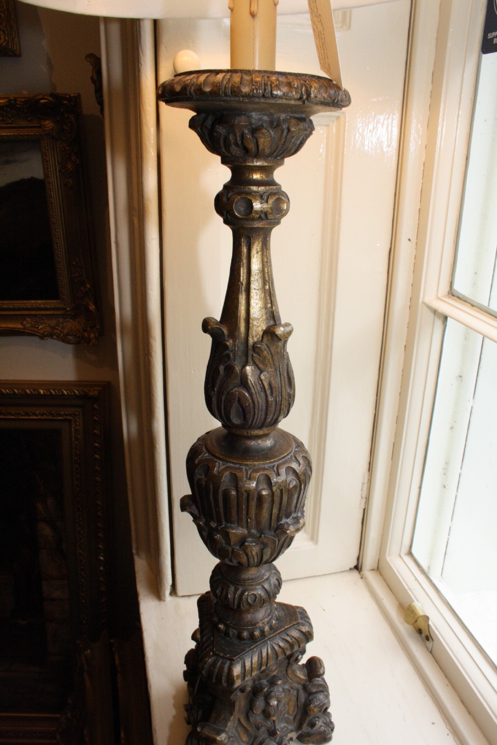 Late 19th century pair of lamps View III