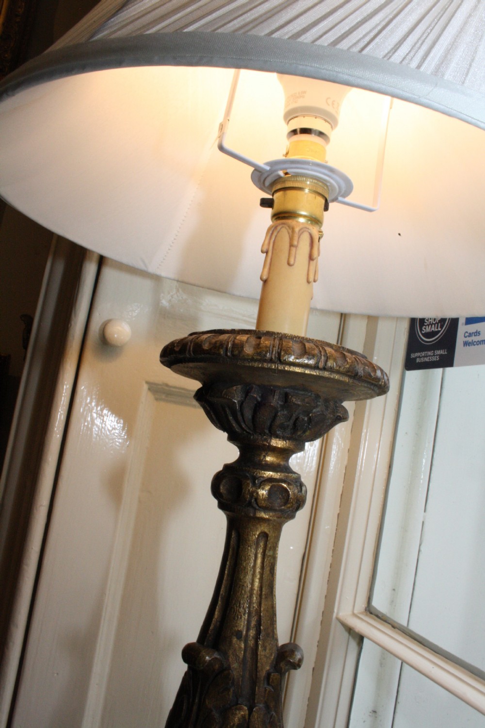 Late 19th century pair of lamps View IX