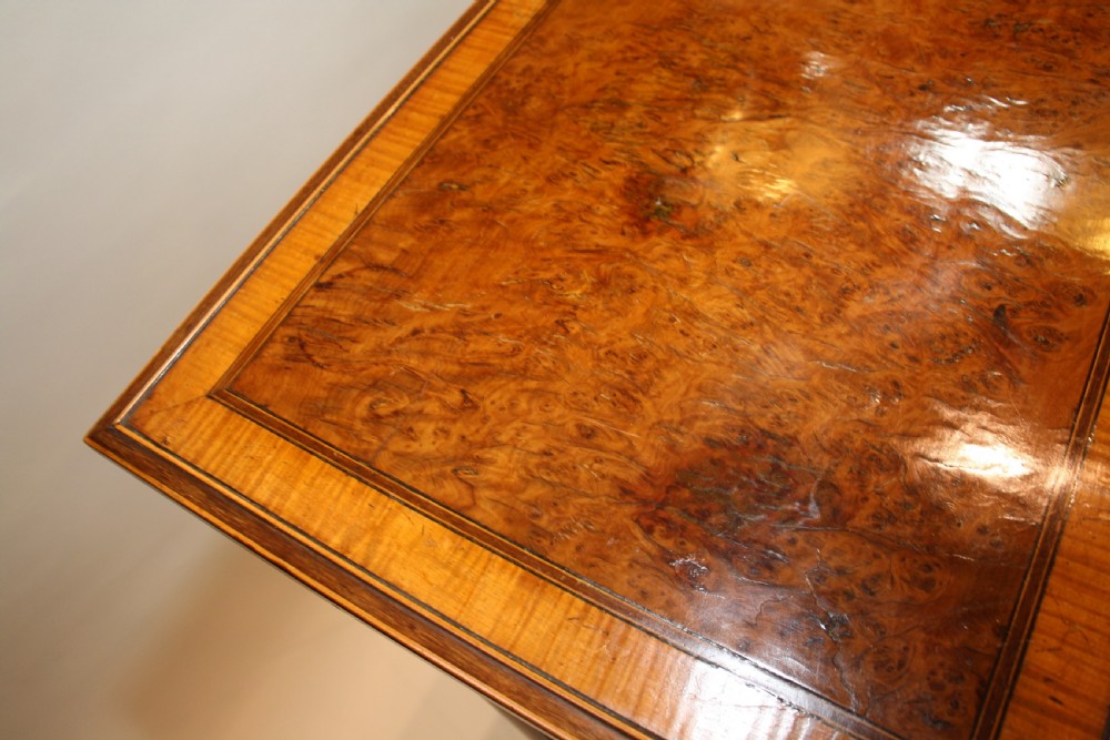 Regency nest of tables in burr walnut View II