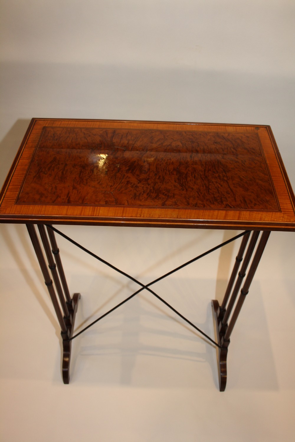 Regency nest of tables in burr walnut View IX