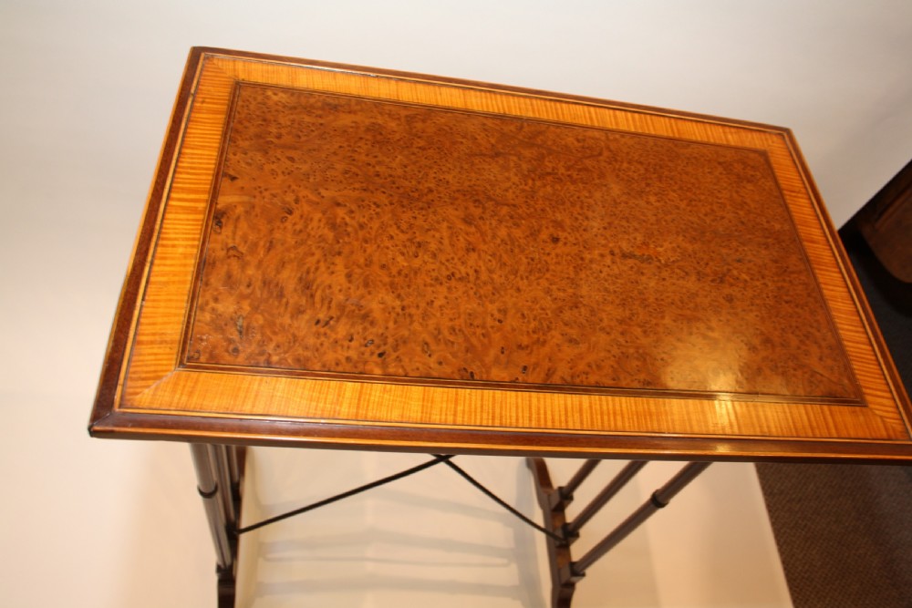 Regency nest of tables in burr walnut View XIV