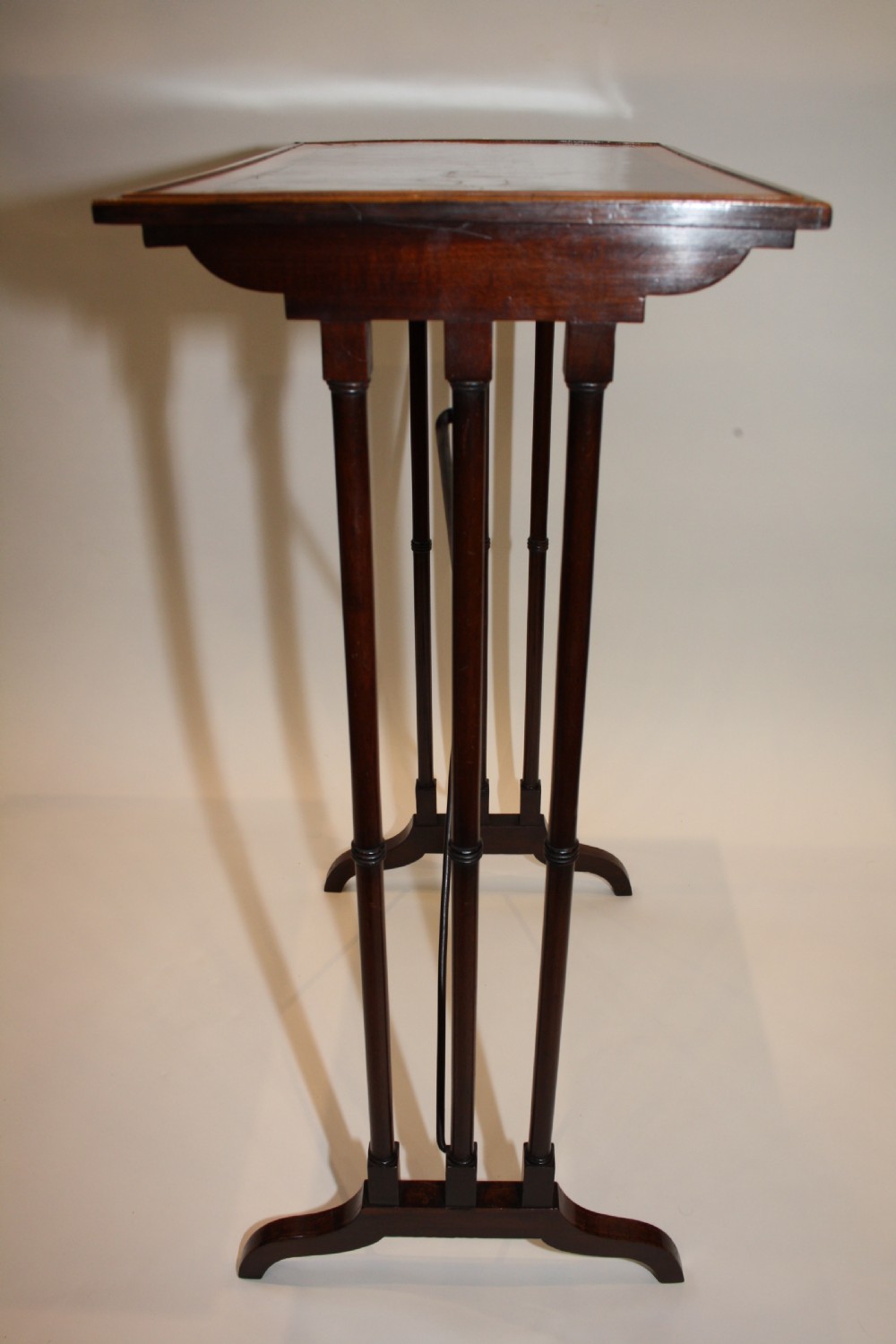 Regency nest of tables in burr walnut View XV