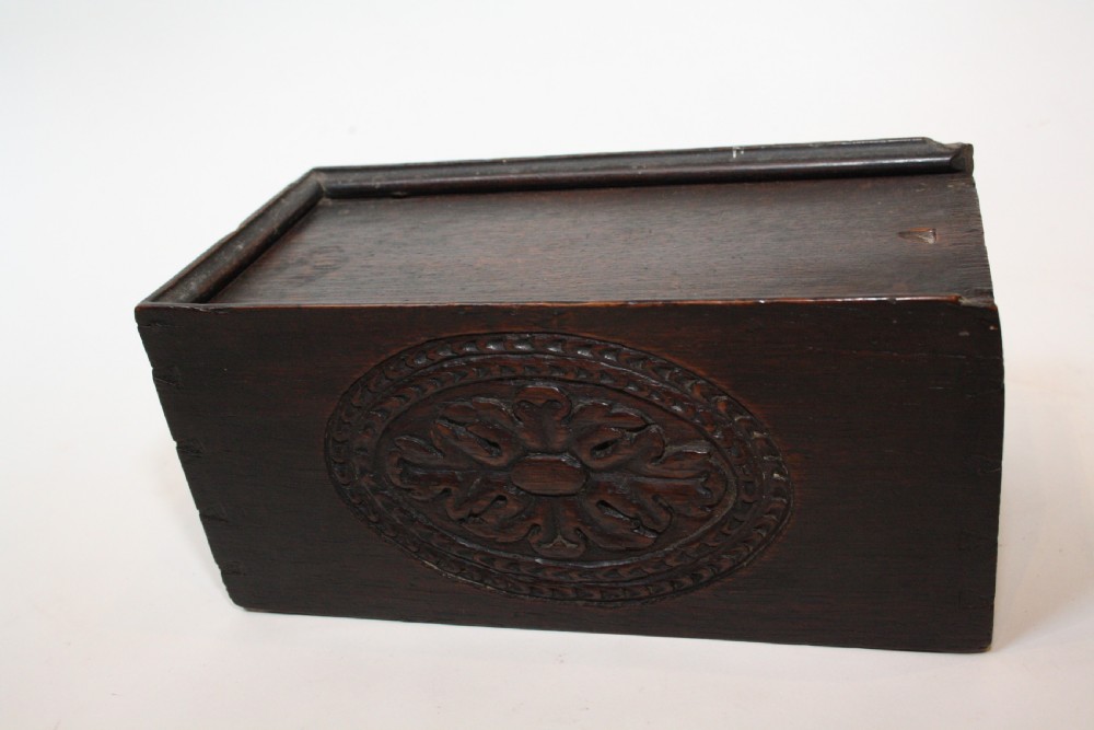 Early 19th century oak box