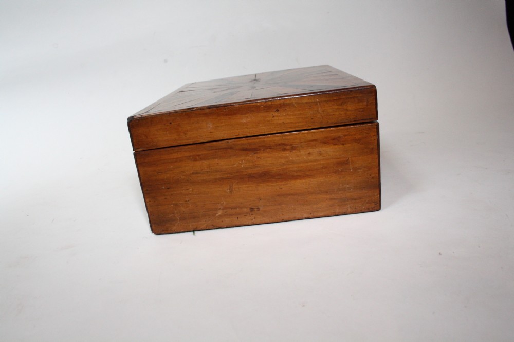 Mid 19th century satinwood jewellery box View II