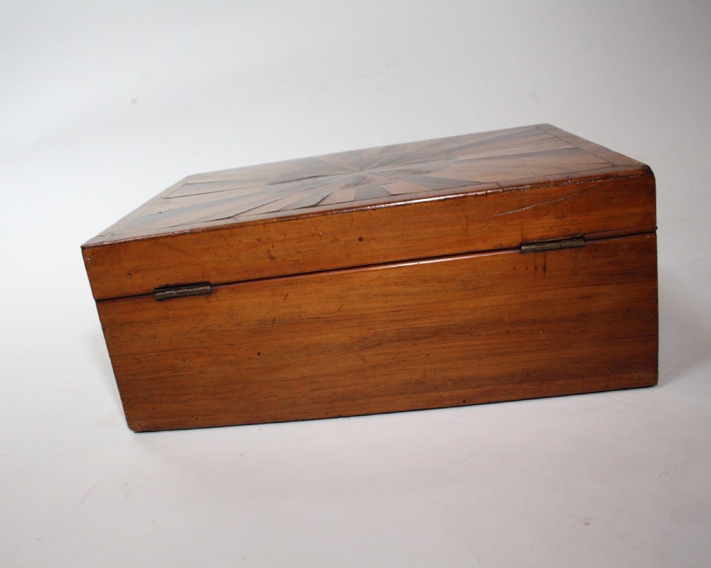 Mid 19th century satinwood jewellery box View III