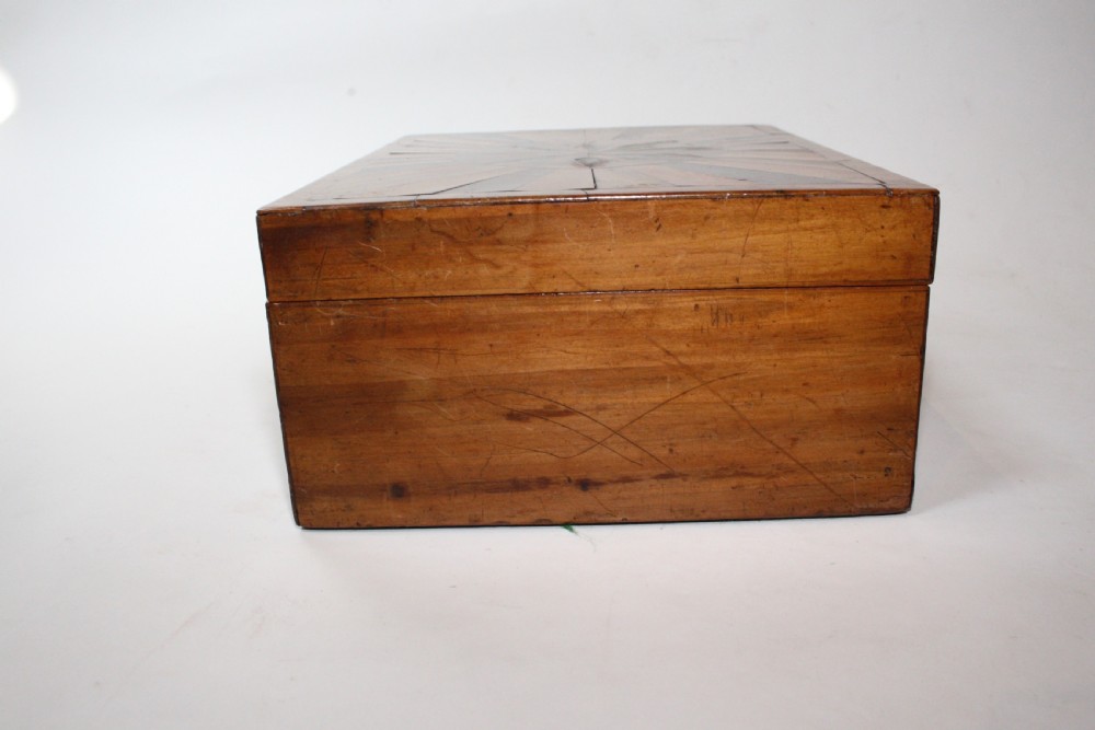 Mid 19th century satinwood jewellery box View IV