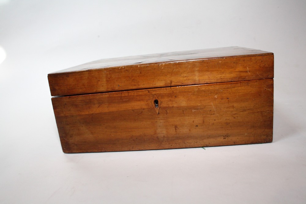 Mid 19th century satinwood jewellery box View V