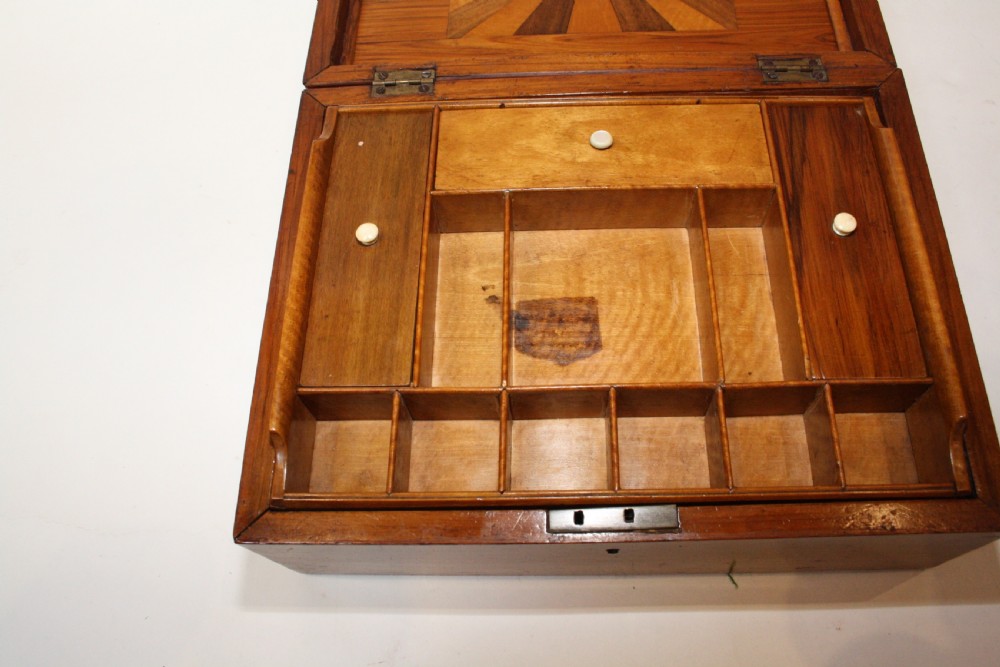 Mid 19th century satinwood jewellery box View IX