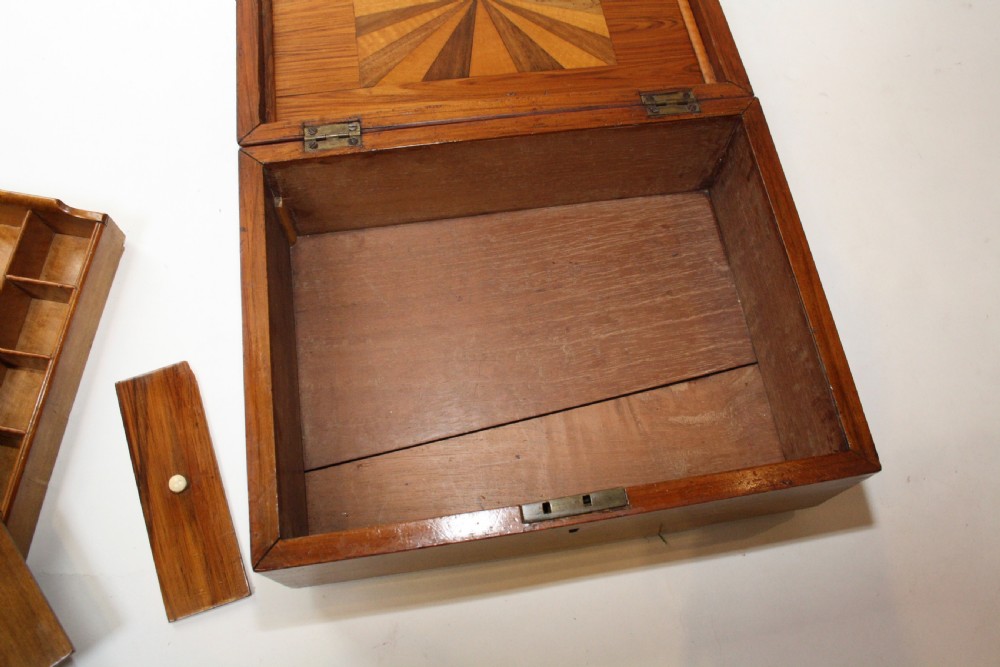 Mid 19th century satinwood jewellery box View XI