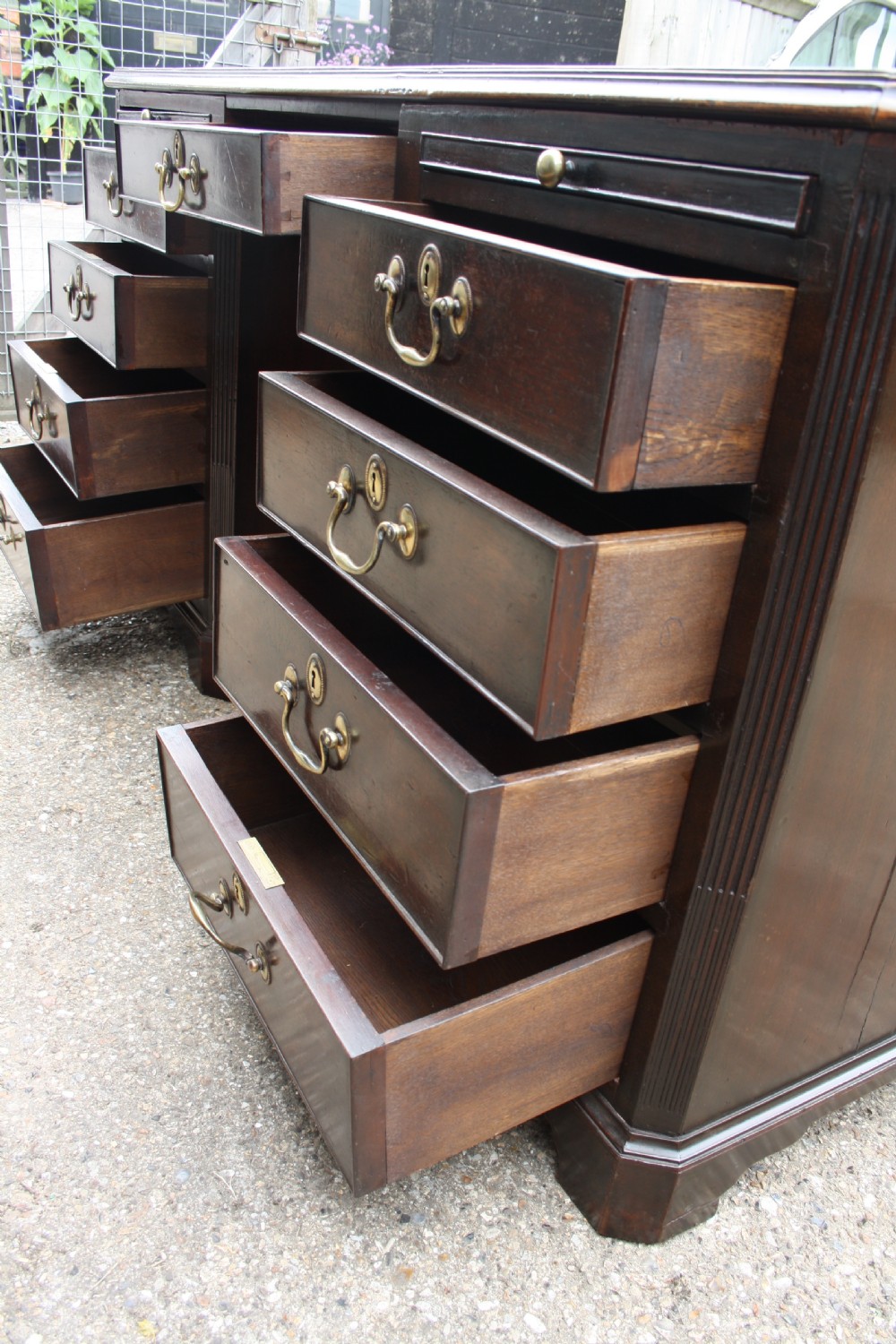 Late 19th-century 5' partners desk  View XVIII