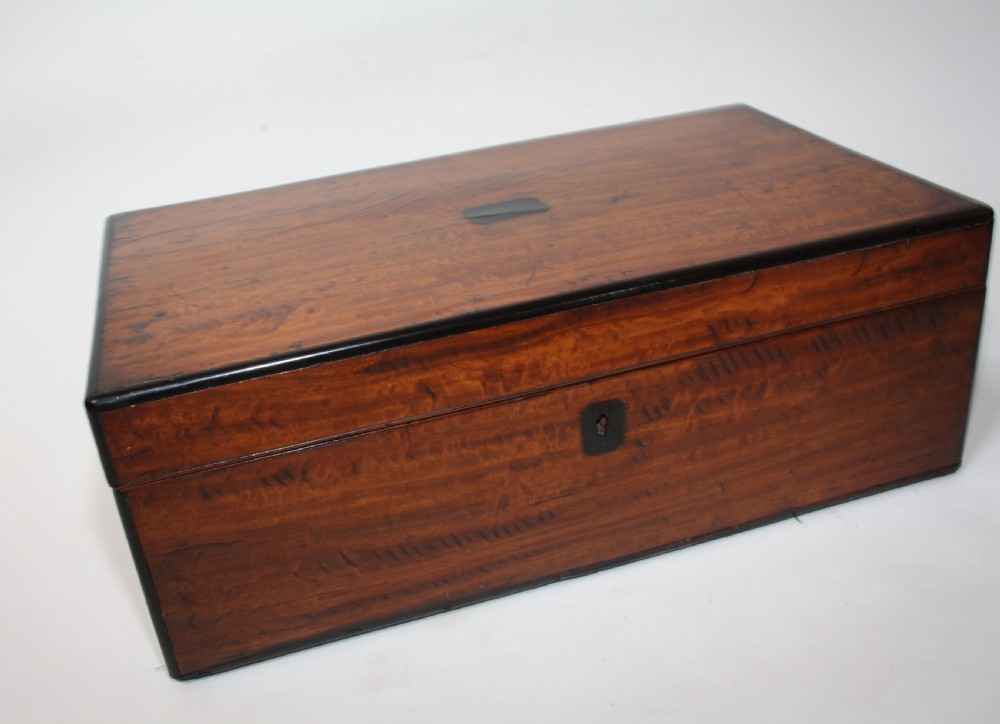 19th century satinwood writing slope