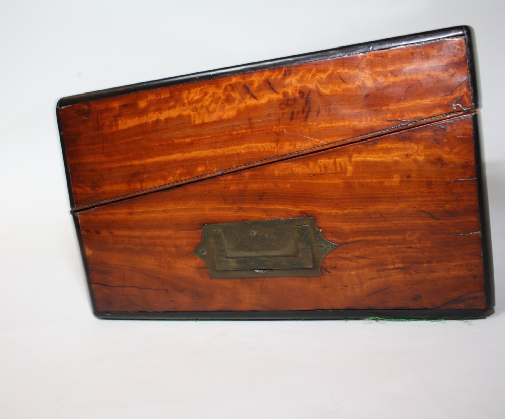 19th century satinwood writing slope View IV