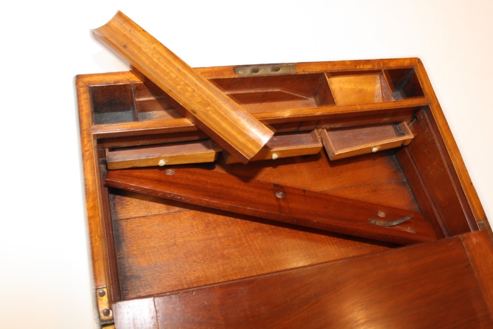 19th century satinwood writing slope View VIII
