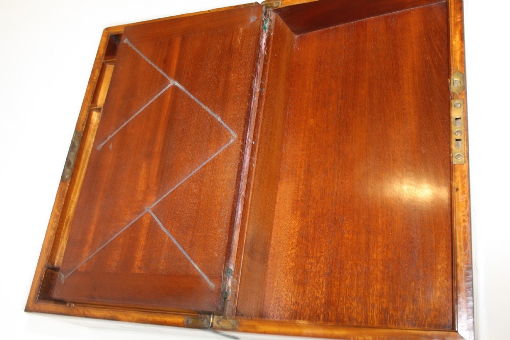 19th century satinwood writing slope View IX