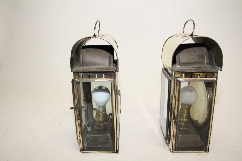 Pair of late 19th century porch lights View III
