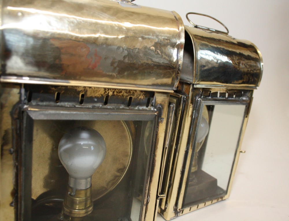Pair of late 19th century porch lights View IX