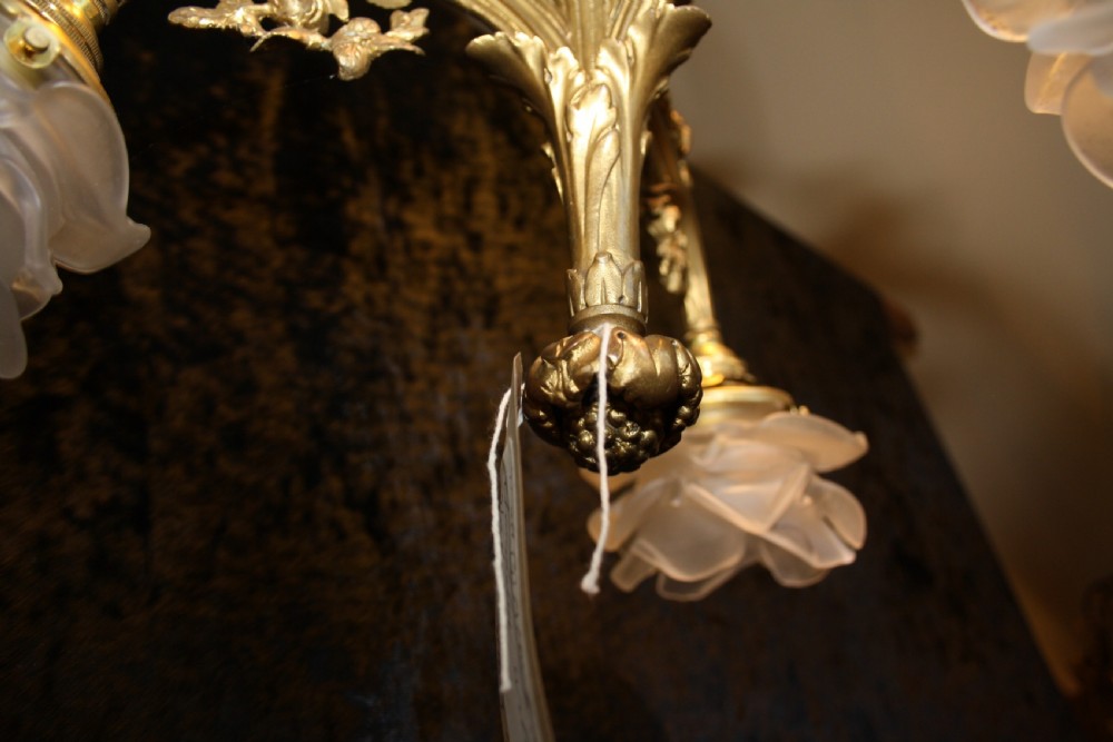 Early 20th century brass chandelier View IV