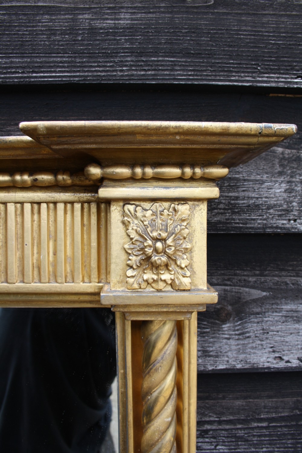 Regency three pane gilt mirror View II