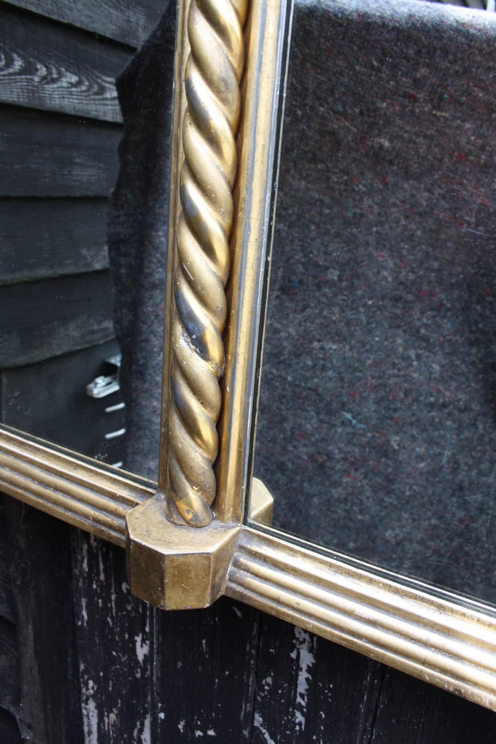 Regency three pane gilt mirror View III