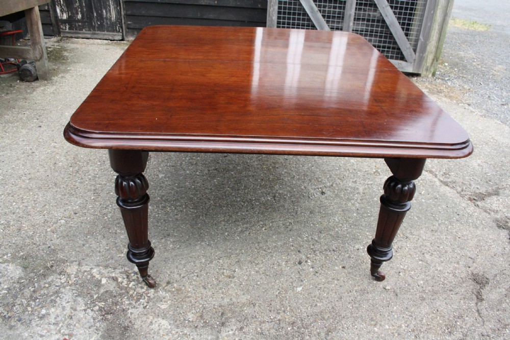 9 foot long William IV extending dining table View IV
