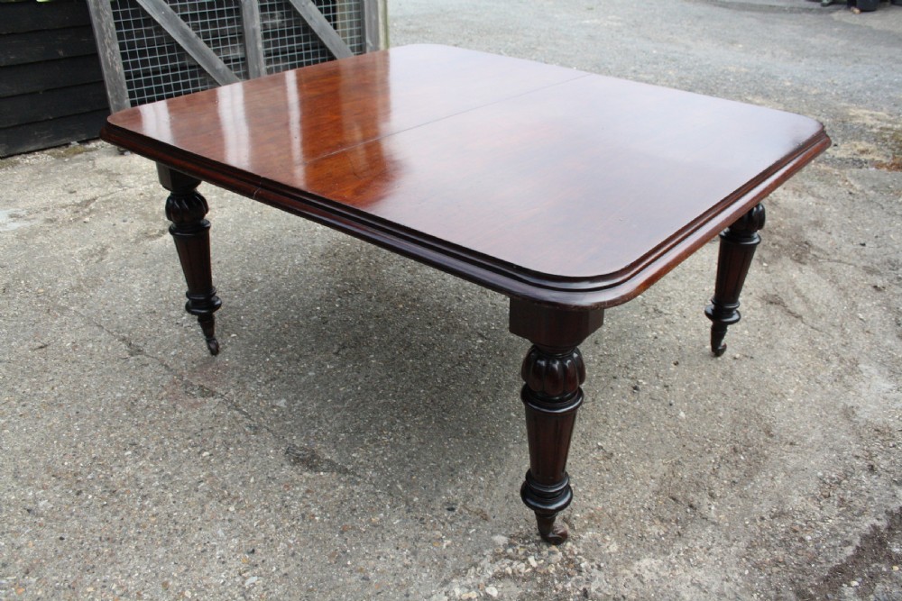 9 foot long William IV extending dining table View V