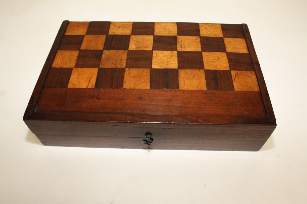 19th century chess and backgammon board View IV