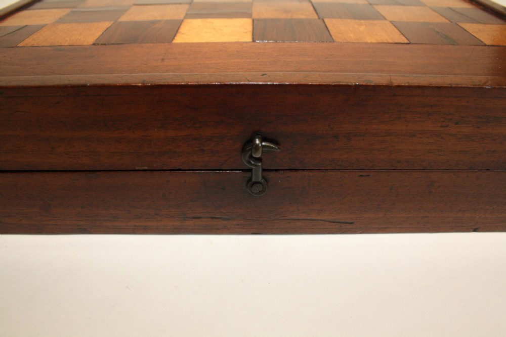 19th century chess and backgammon board View VIII