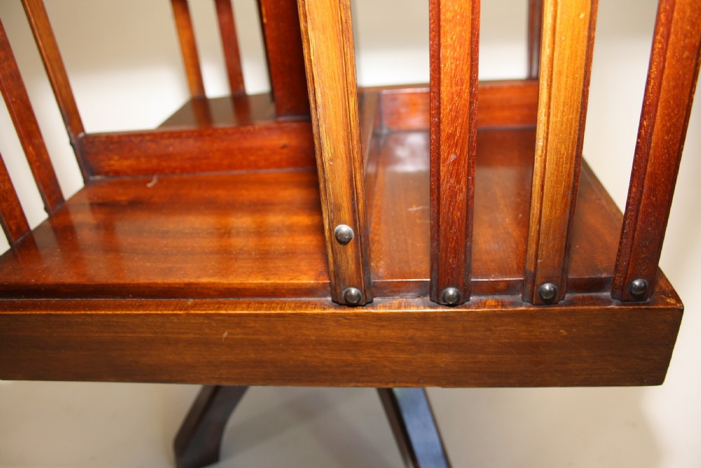Edwardian revolving bookcase View IV
