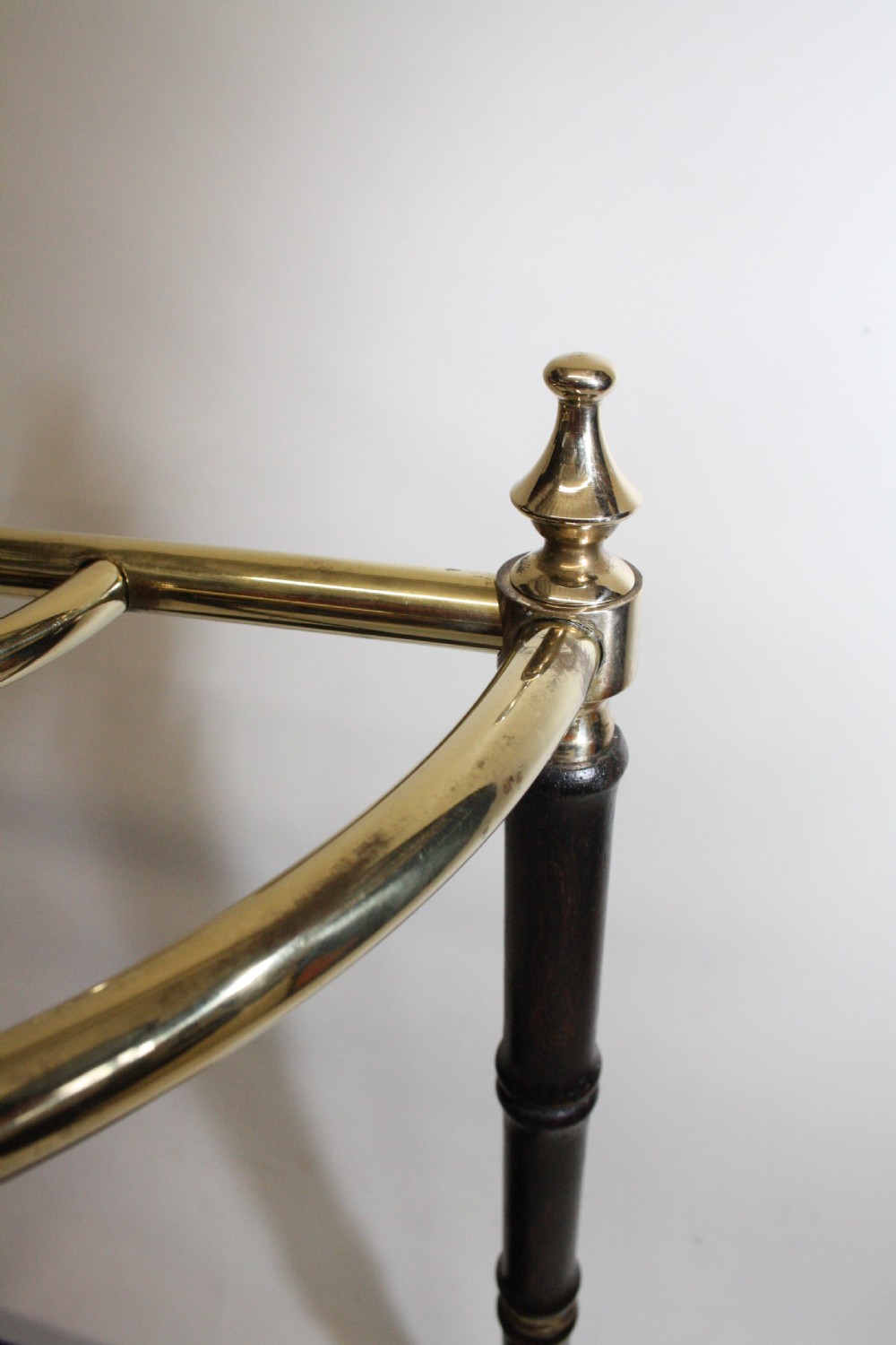 Early 20th century demilune stick stand View II