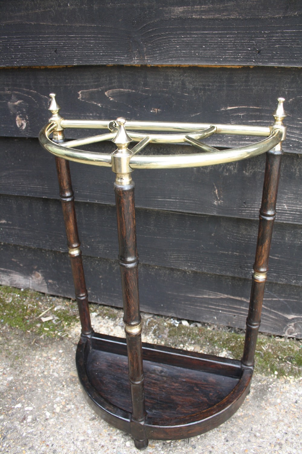 Early 20th century demilune stick stand View X