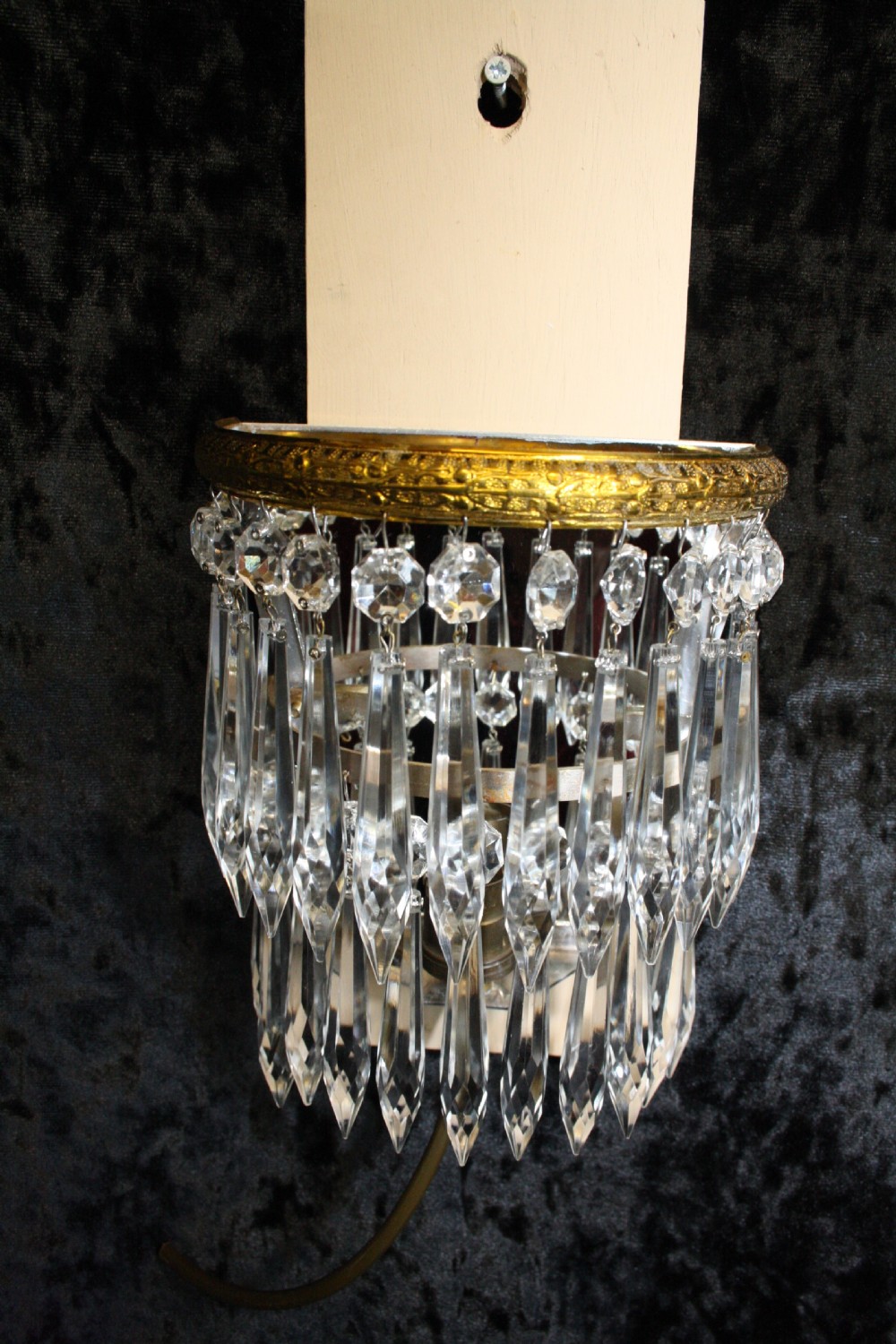 Pair of early 20th century glass wall lights View VII