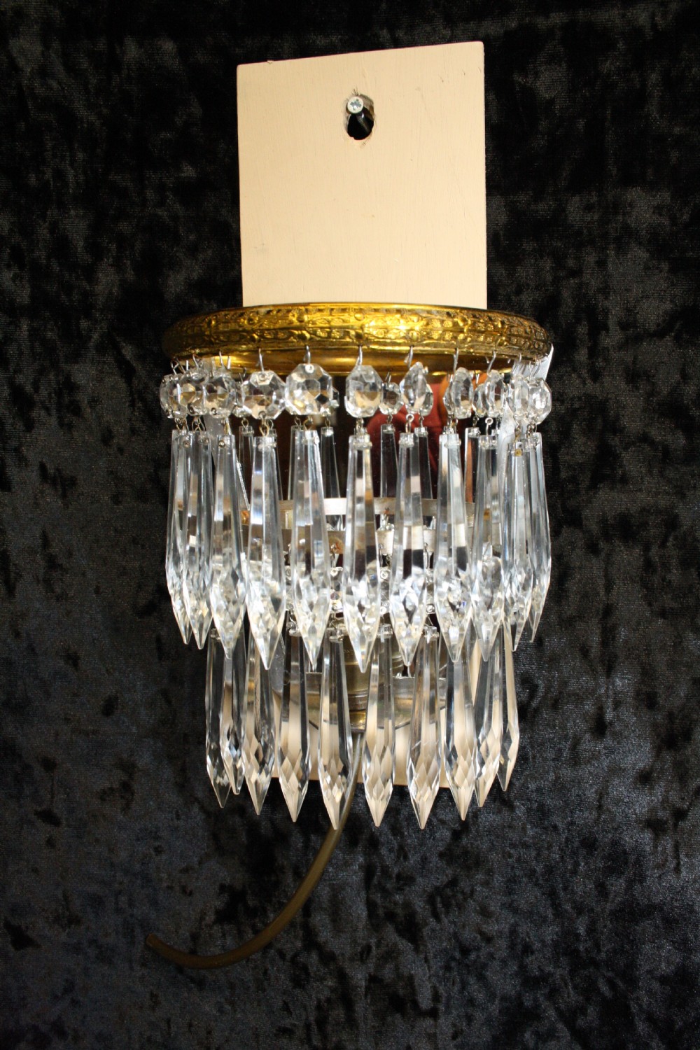 Pair of early 20th century glass wall lights View XI