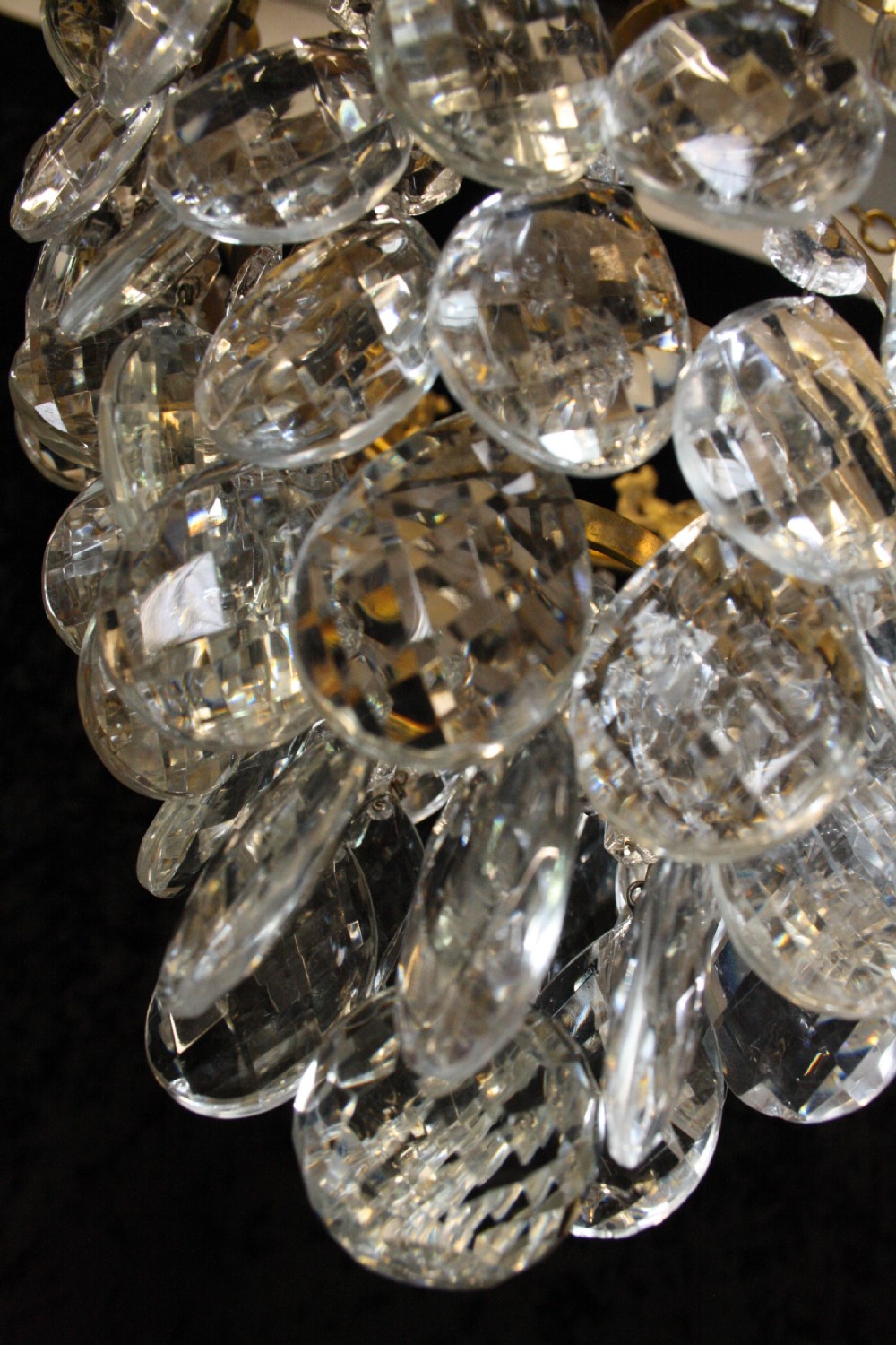 Early 20th century cut glass chandelier View V