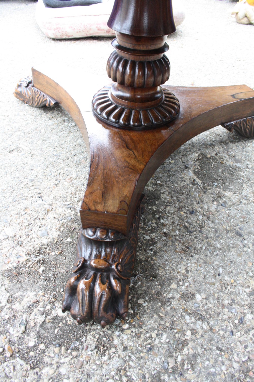 William IV eight seater Hexagonal shaped breakfast table in Rosewood View IX