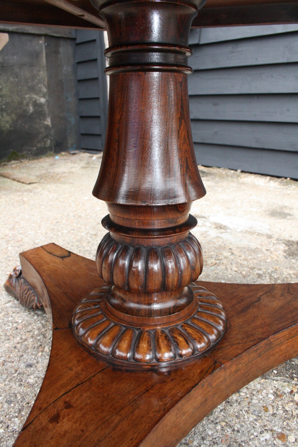 William IV eight seater Hexagonal shaped breakfast table in Rosewood View X