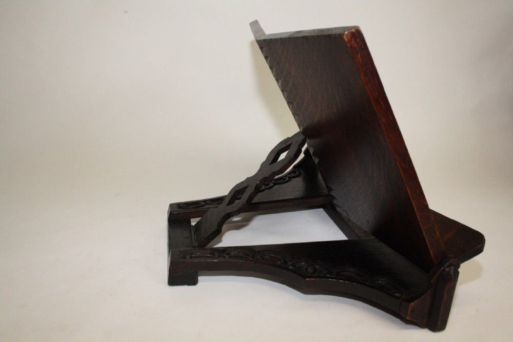 Late 19th century oak adjustable book stand View IV