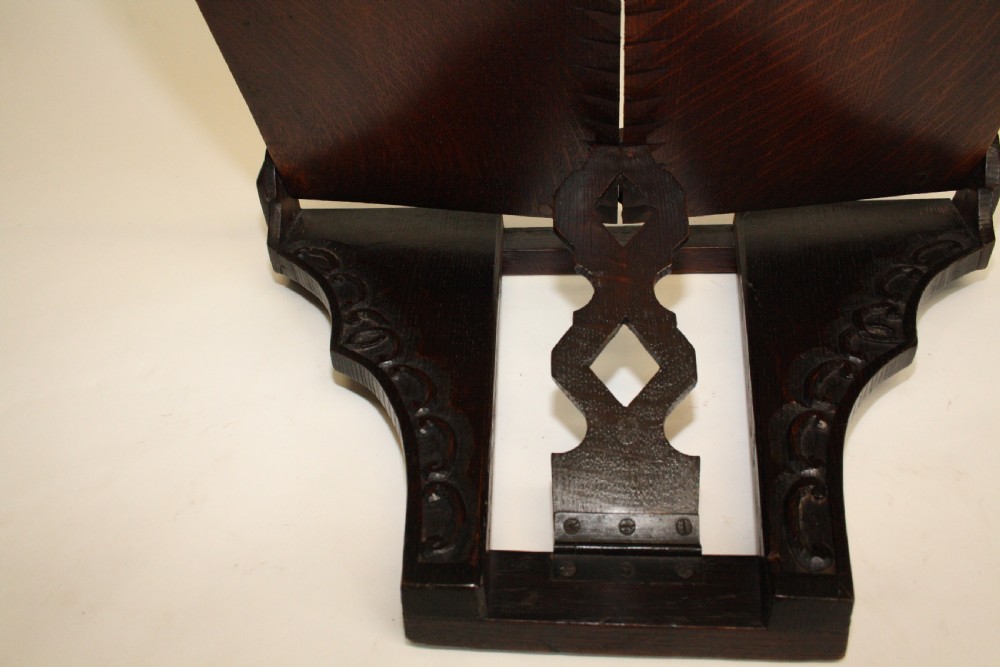 Late 19th century oak adjustable book stand View VI